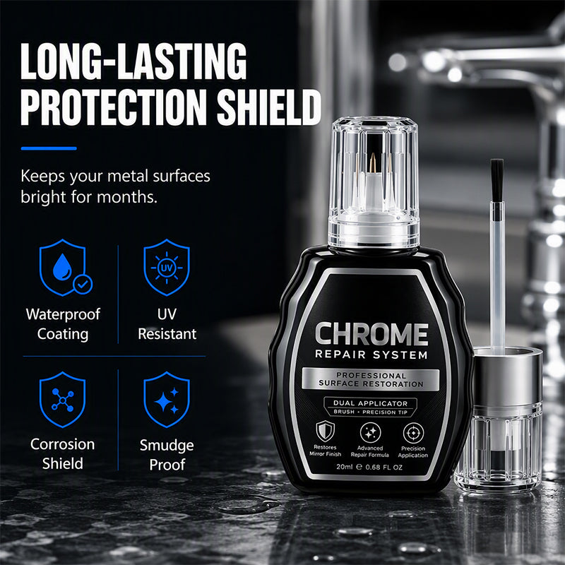 upsell🔥 Stylo Répar’Chrome Pro – -50% 🚗✨ Ravive Chrome Auto, Robinets & Métal