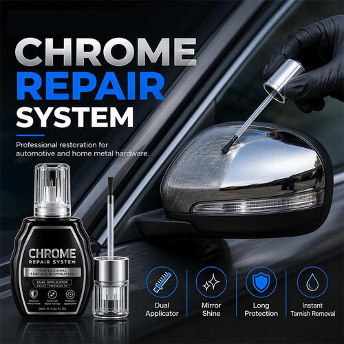 upsell🔥 Stylo Répar’Chrome Pro – -50% 🚗✨ Ravive Chrome Auto, Robinets & Métal