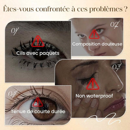 🔥 50 % DE RÉDUCTION · Mascara recourbant et allongeant, résistant à l'eau ✨