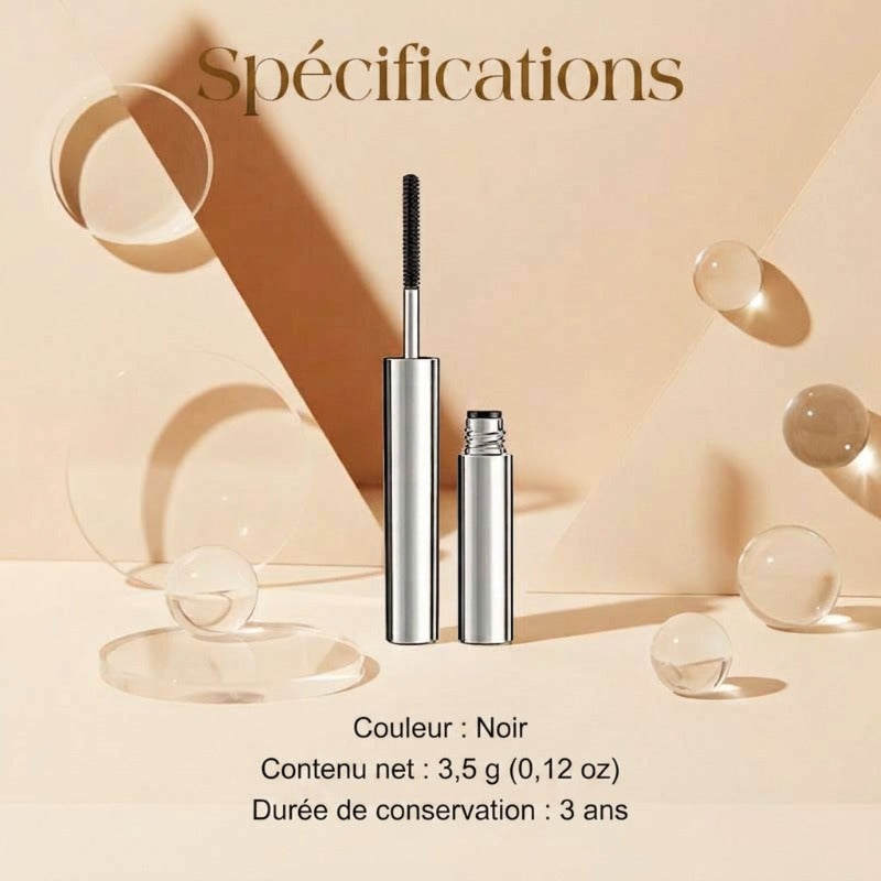 🔥 50 % DE RÉDUCTION · Mascara recourbant et allongeant, résistant à l'eau ✨
