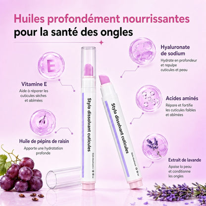 ✨ Stylo 2-en-1 pour cuticules – Embout en céramique, hydratant & pratique à emporter